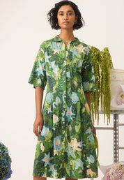 Nancybird Paloma Short Sleeve Dress- Garden