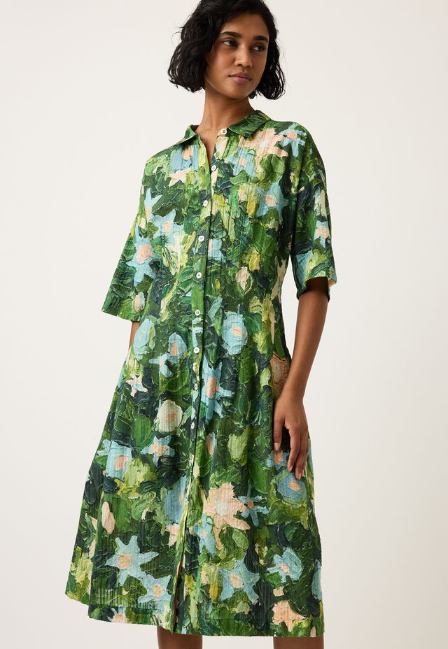 Paloma Short Sleeve Dress- Garden