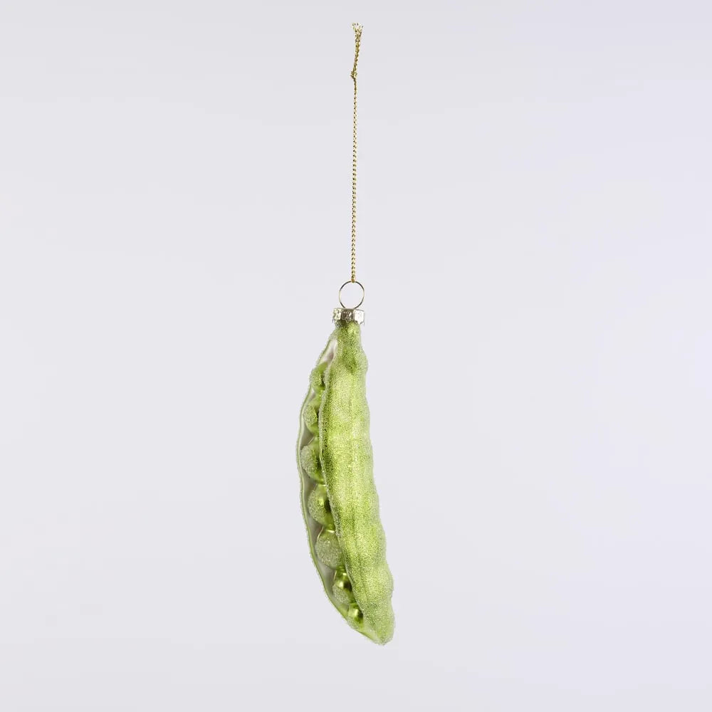 Sugared Peas in a Pod Decorations-Set of 3