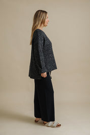 Peace Crew Rib Pullover- Midnight