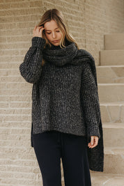Peace Crew Rib Pullover- Midnight