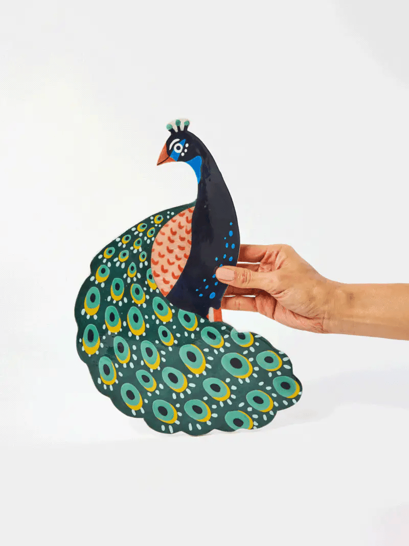 Jones & Co Canopy Peacock Wall Art