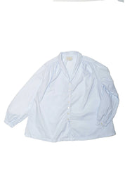 Metta Melbourne Pearl Blouse Cotton Poplin in Glacier