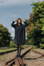 French Linen Jacket with Peter Pan Collar