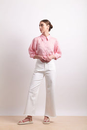 Pin Tuck Shirt- Pink