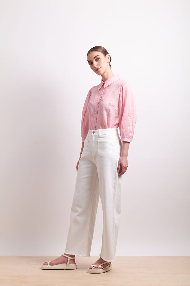 Pin Tuck Shirt- Pink