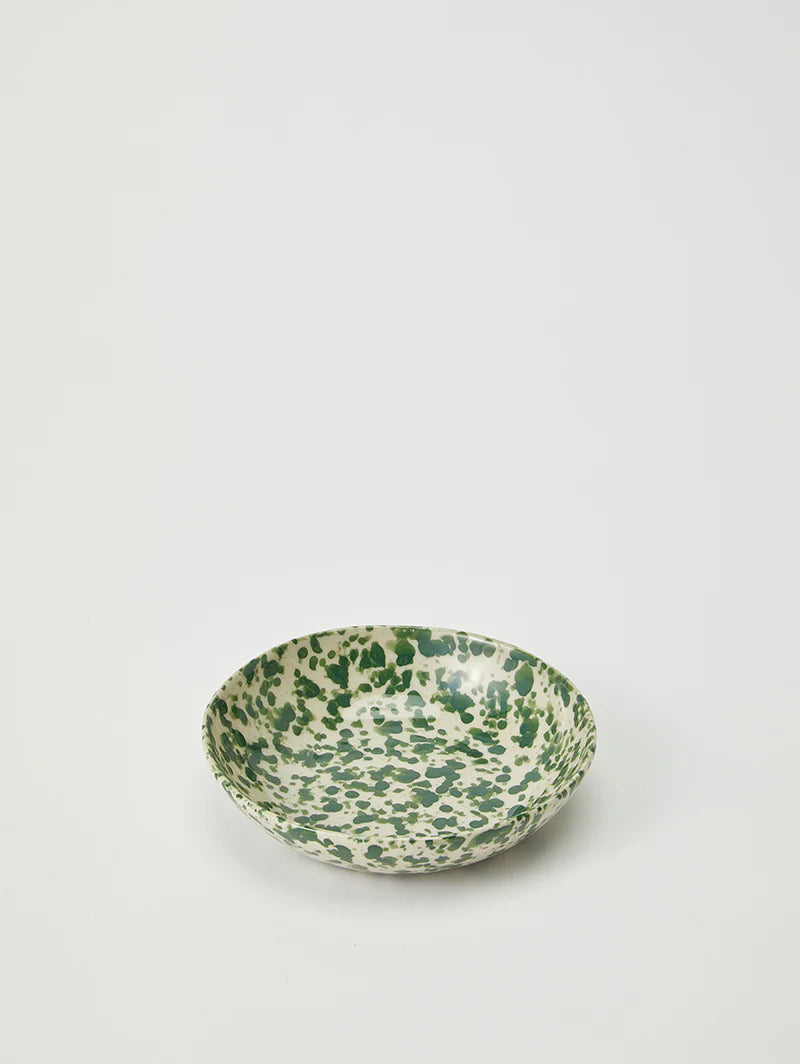 Jones & Co Pinchos Green Splatter Bowl