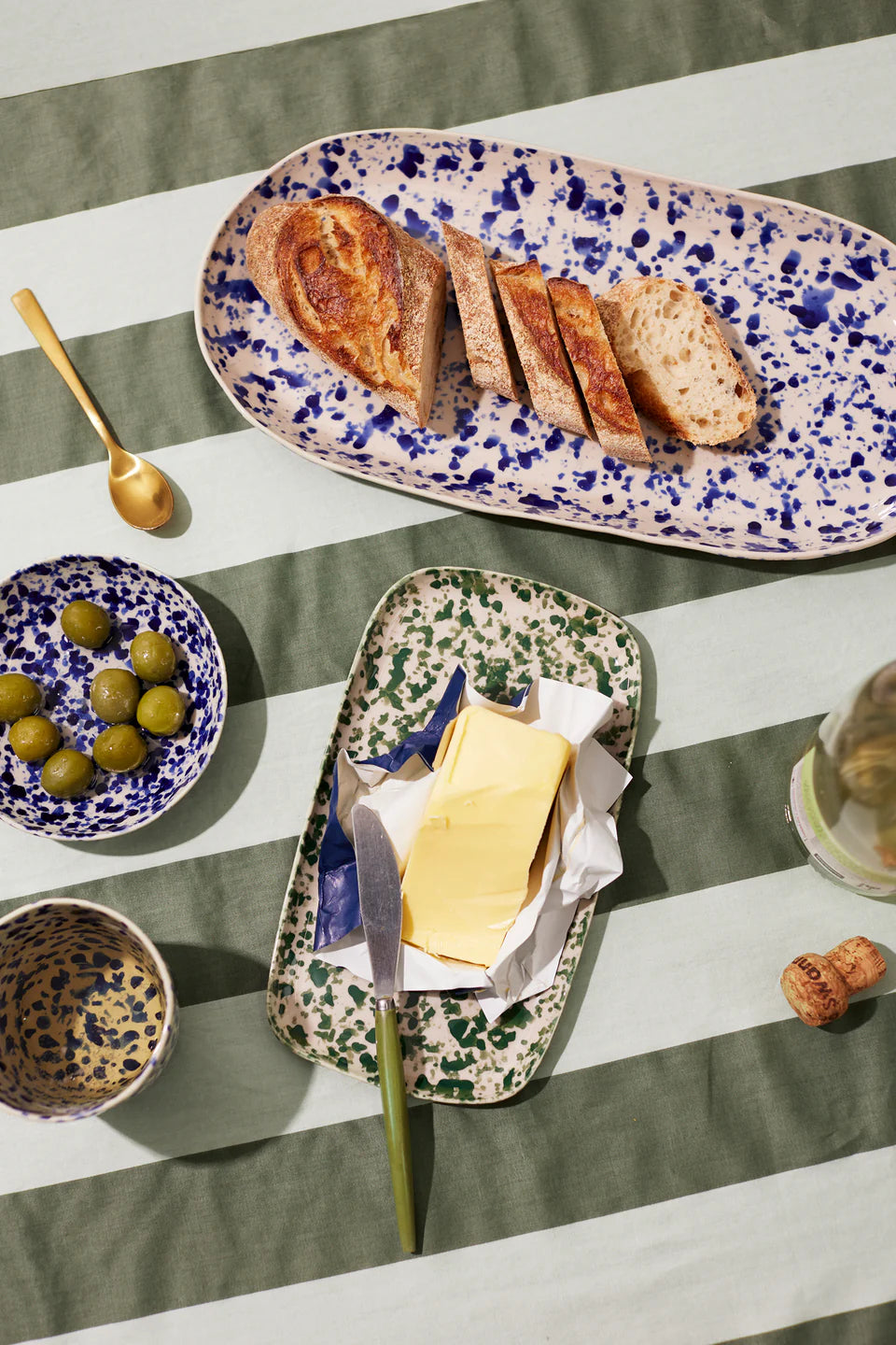 Pinchos Green Splatter Tray
