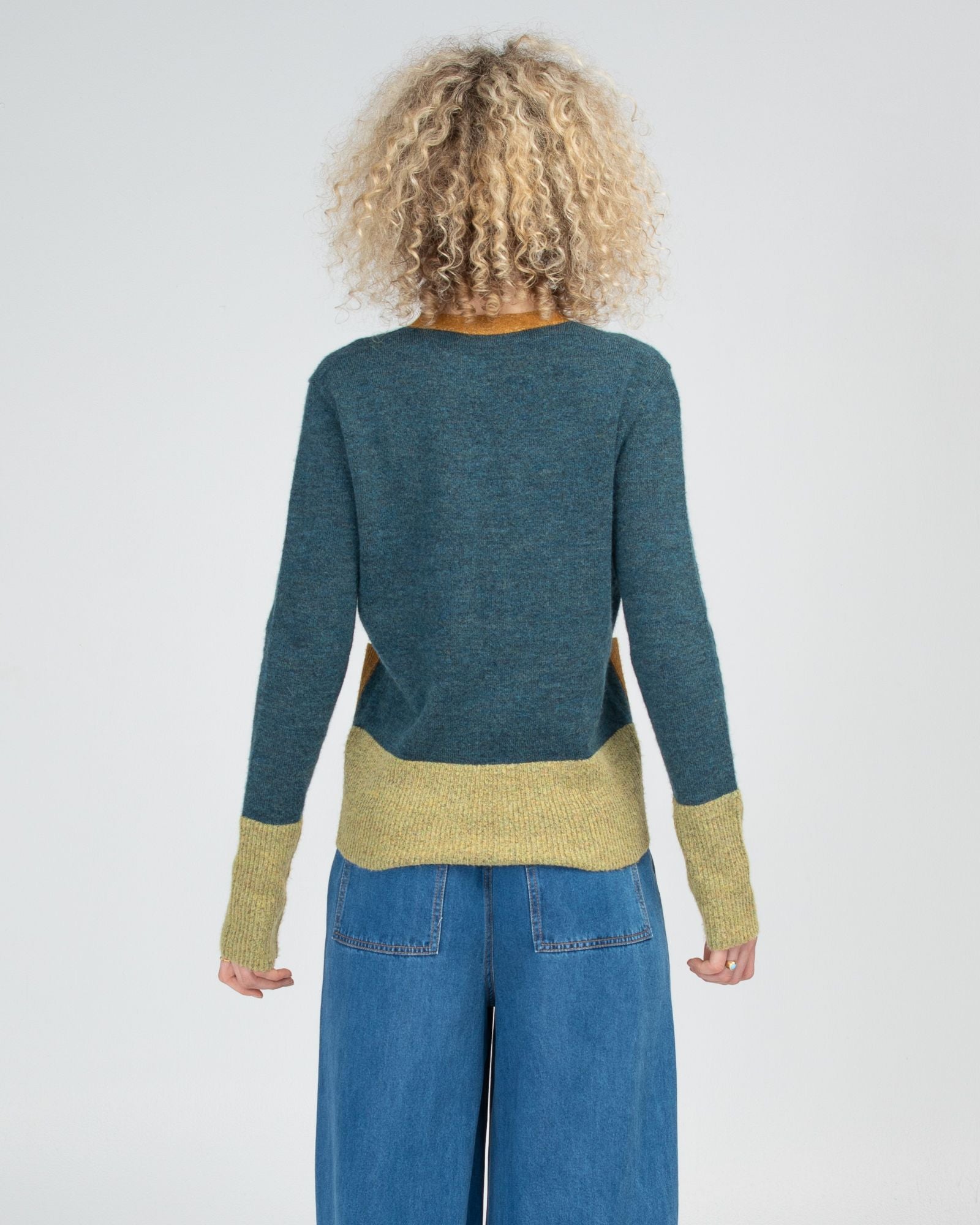 Poet Cardigan- Steel Blue