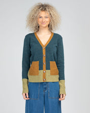 Poet Cardigan- Steel Blue