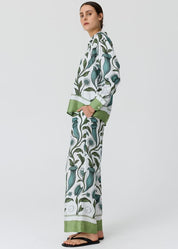 Linne Silk Shirt- Botanica