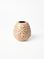 Jones & Co Pollen Vase Blue Paisley
