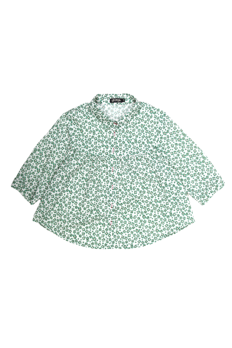 Positano Harper Blouse- Green