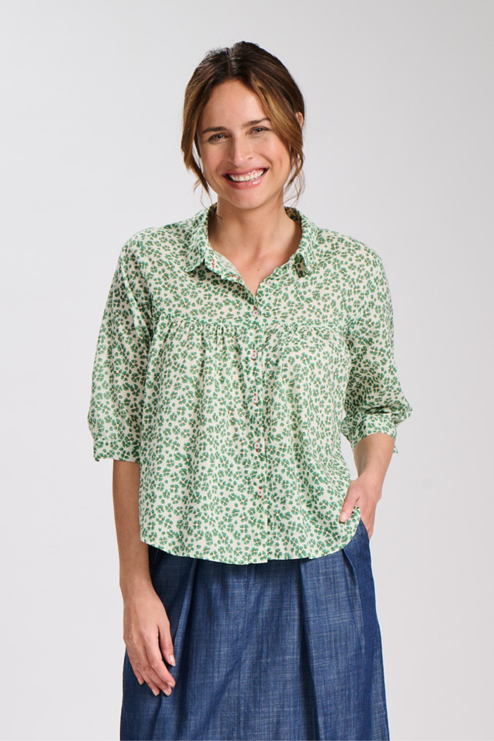 Olga de Polga Positano Harper Blouse Green