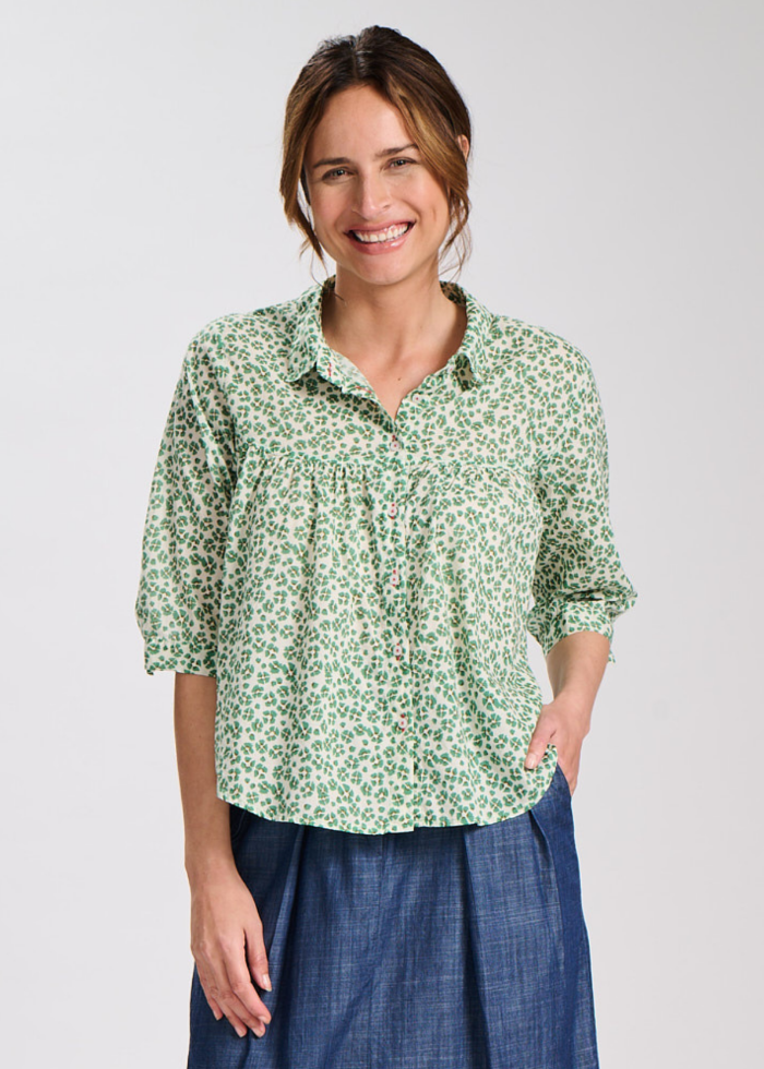 Olga de Polga Positano Harper Blouse Green