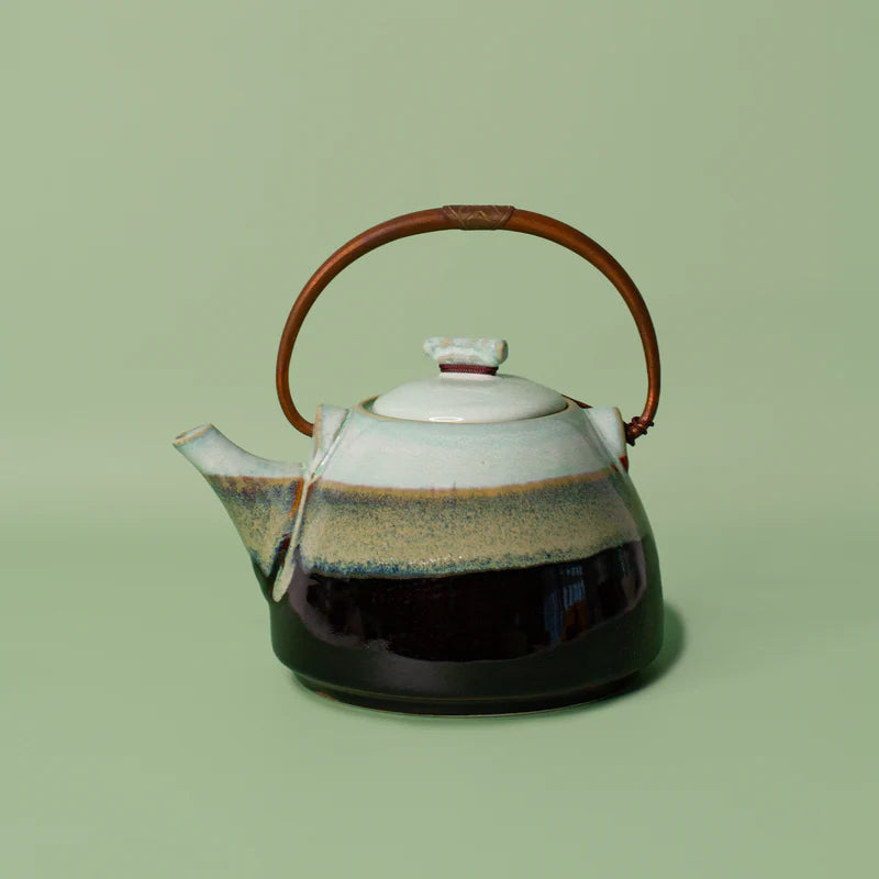 Pottery for the Planet Alice Ceramic Teapot- Sexy Lime