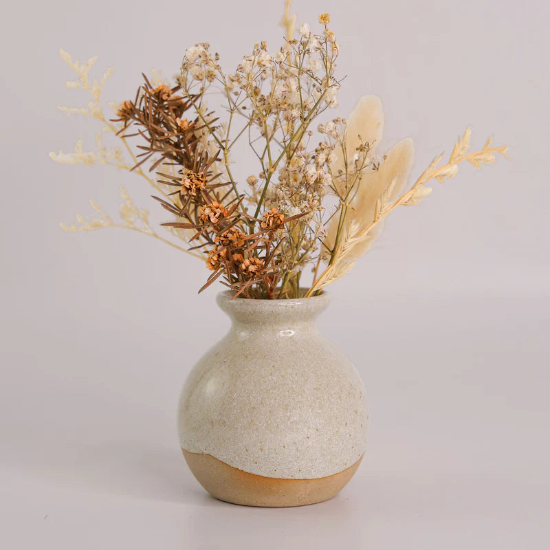 Pottery for the Planet Genie Ceramic Mini Vase in Sandy