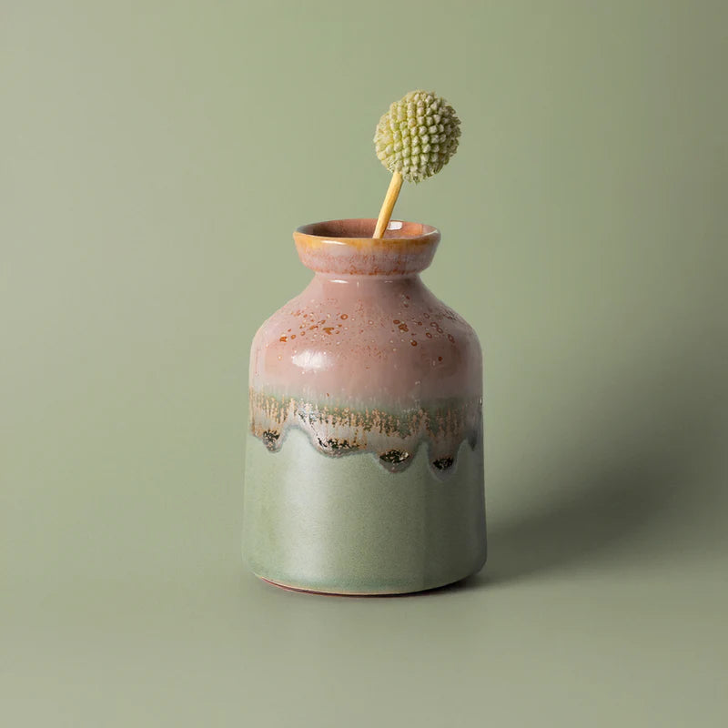Pottery for the Planet Mini Bottle Vase in Rainforest Jasper