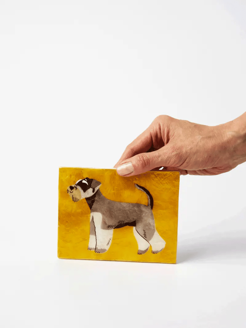 Jones & Co Pup Schnauzer Wall Tile