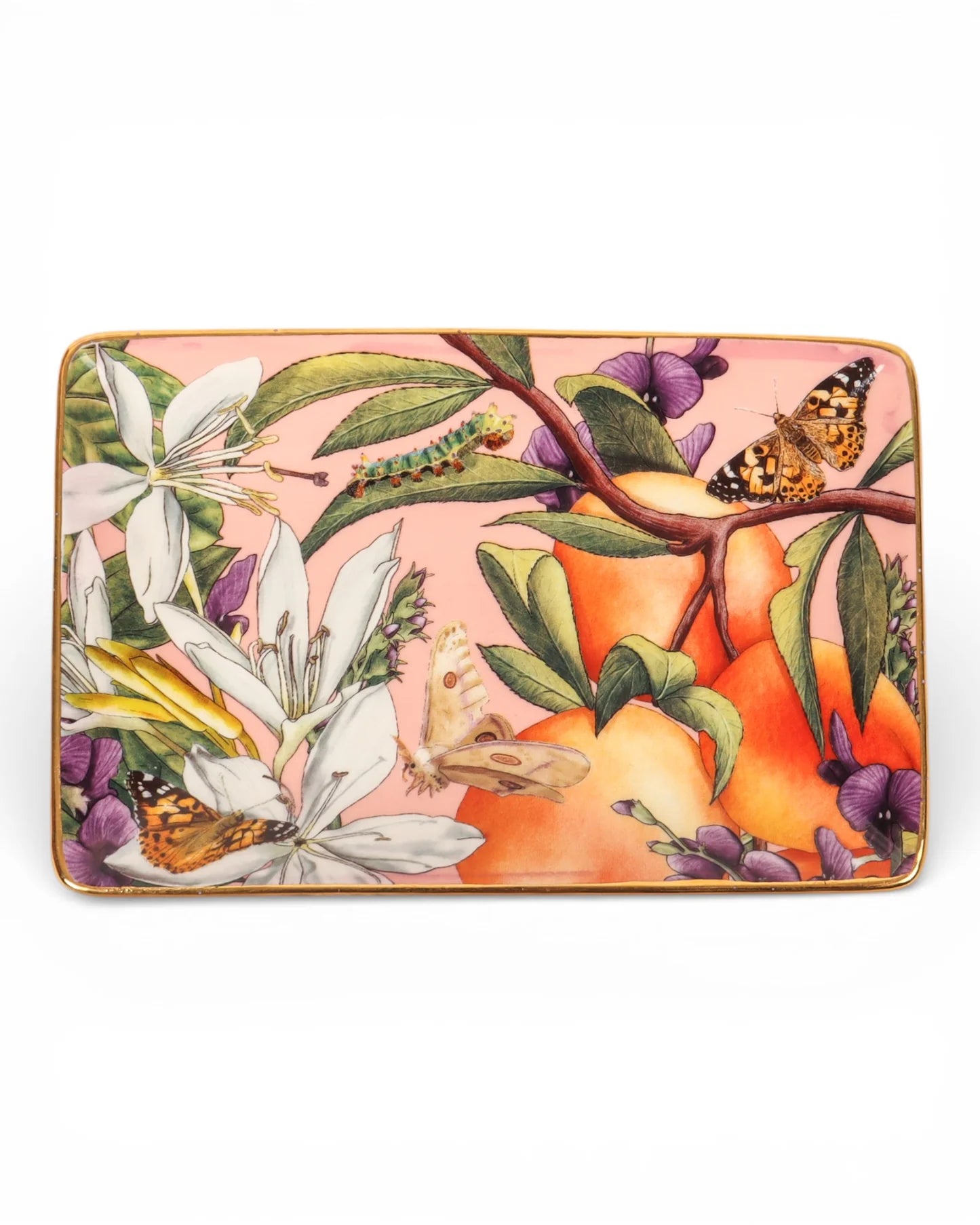 La La Land Rectangular Ceramic Trinket Tray Bountiful Harvest