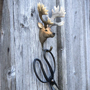 Wooden Carved Hook- Red Deer