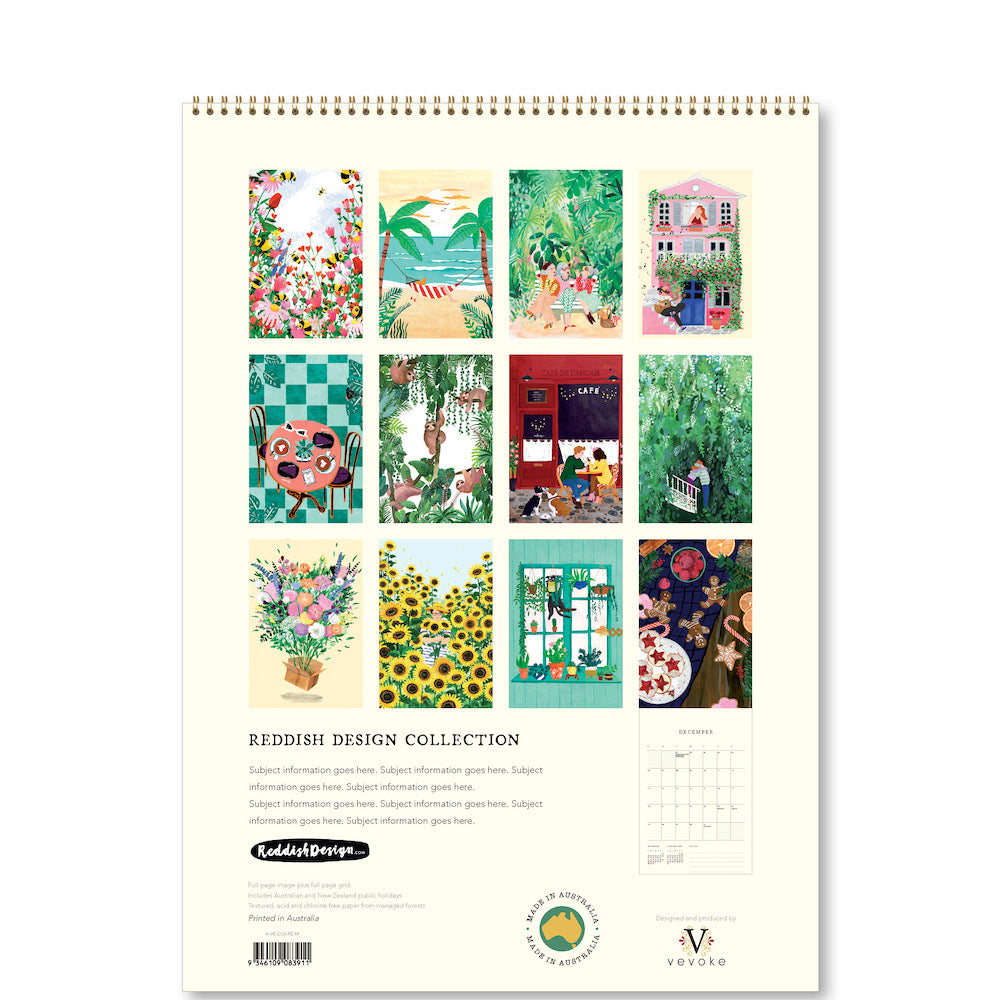 2026 Calendar- Reddish
