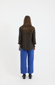 Remi Jean Pant-Ticking Stripe- French Blue