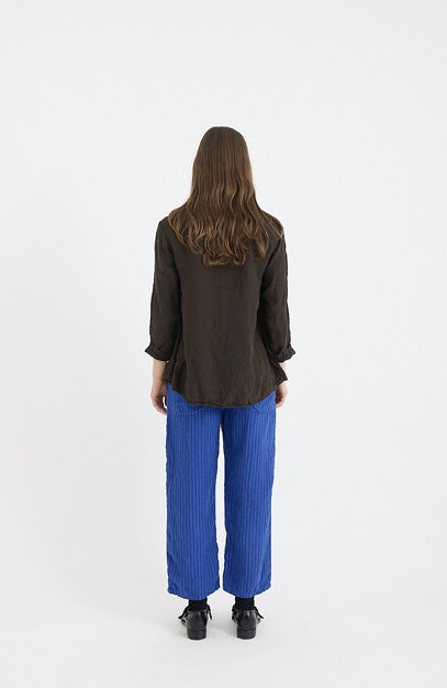 Remi Jean Pant-Ticking Stripe- French Blue