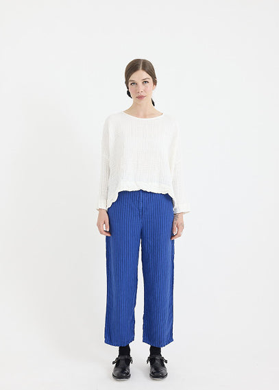 Metta Melbourne Yuki Top in Triple Gauze Cotton in White
