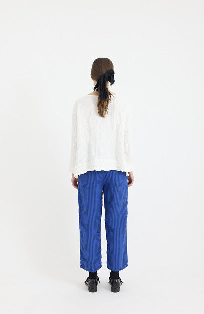 Yuki Top- Triple Gauze Cotton- White