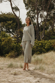 Retreat Cotton Pullover- Thyme Combo