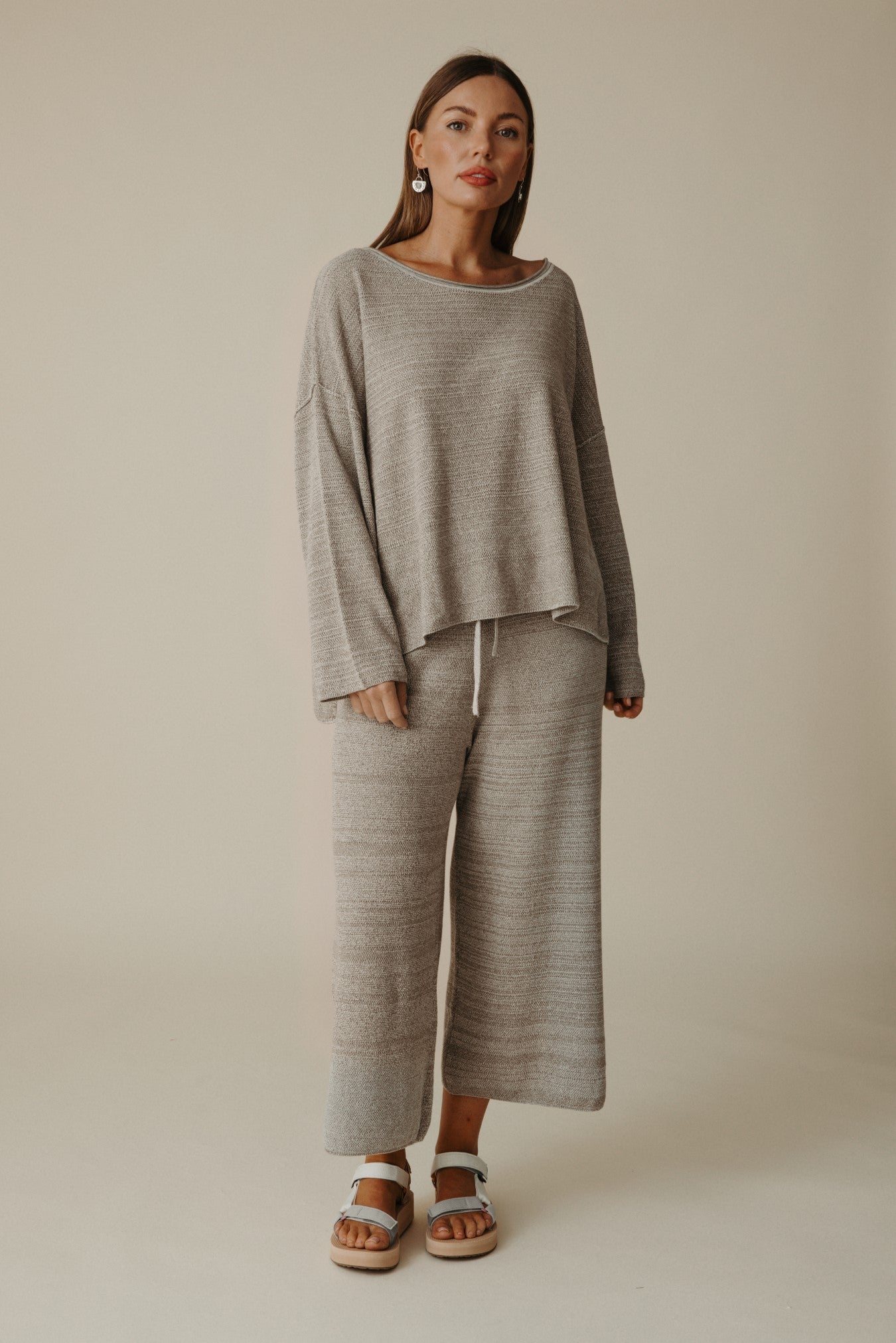 Retreat Cotton Pullover- Silver