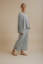 Retreat Cotton Pant- Sky