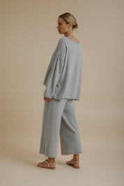 Retreat Cotton Pant- Sky