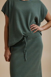 Retreat Cotton Sleeveless Pullover- Rainforest