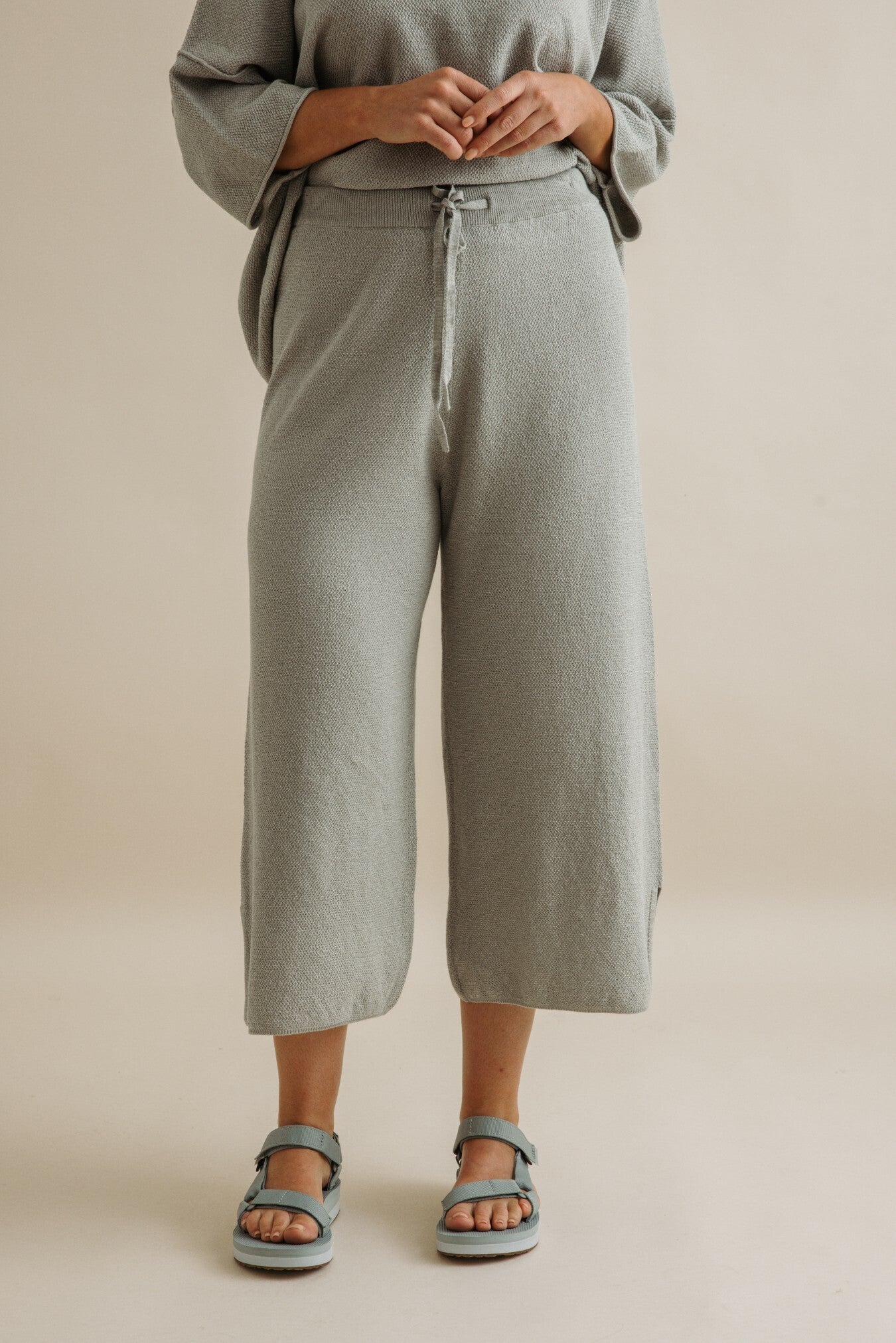 Retreat Cotton Pant- Thyme Combo
