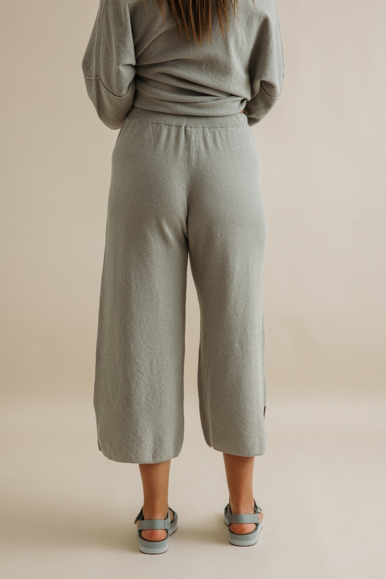 Retreat Cotton Pant- Thyme Combo