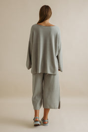 Retreat Cotton Pullover- Thyme Combo