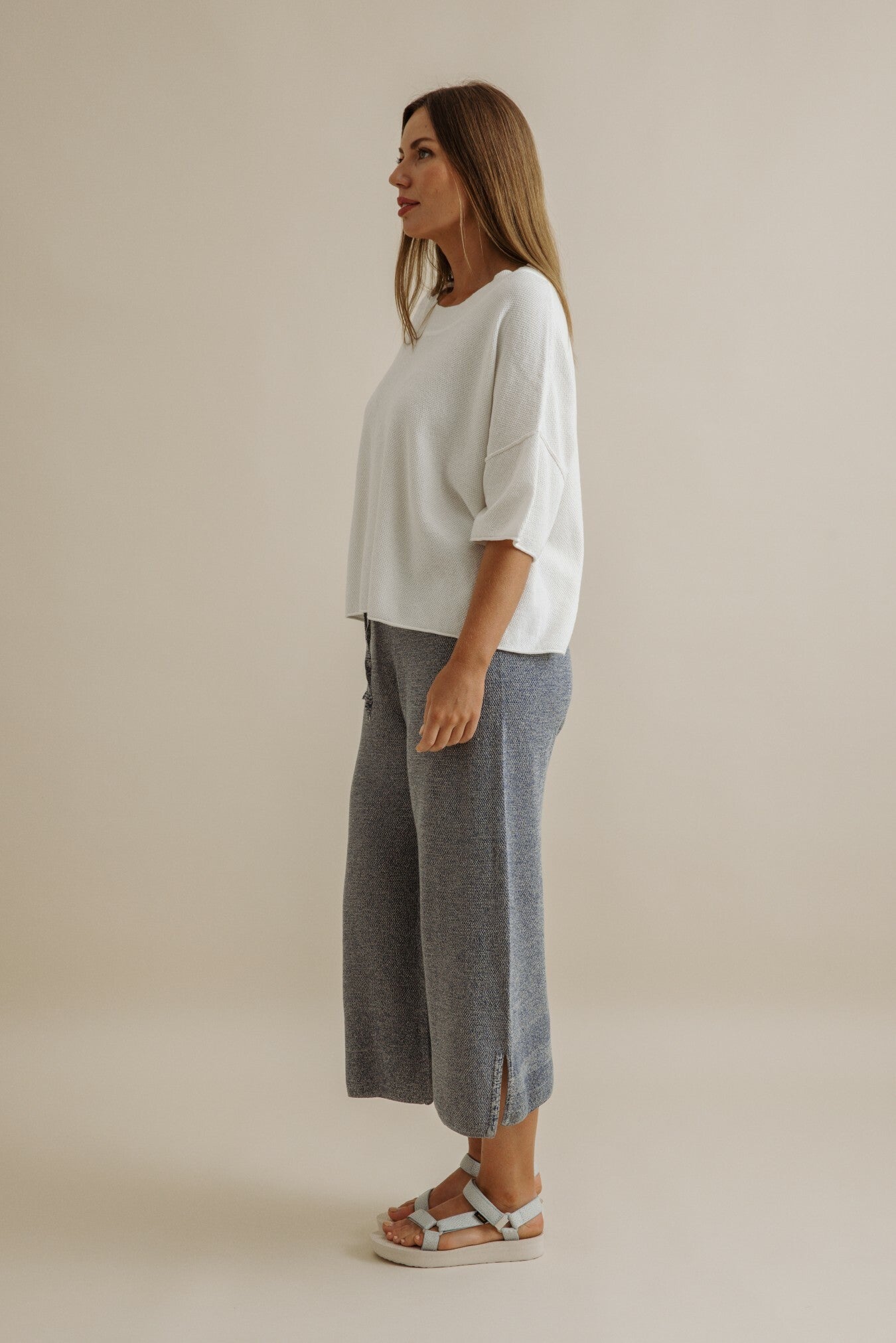 Retreat Cotton Pullover- Salt