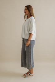 Retreat Cotton Pullover- Salt