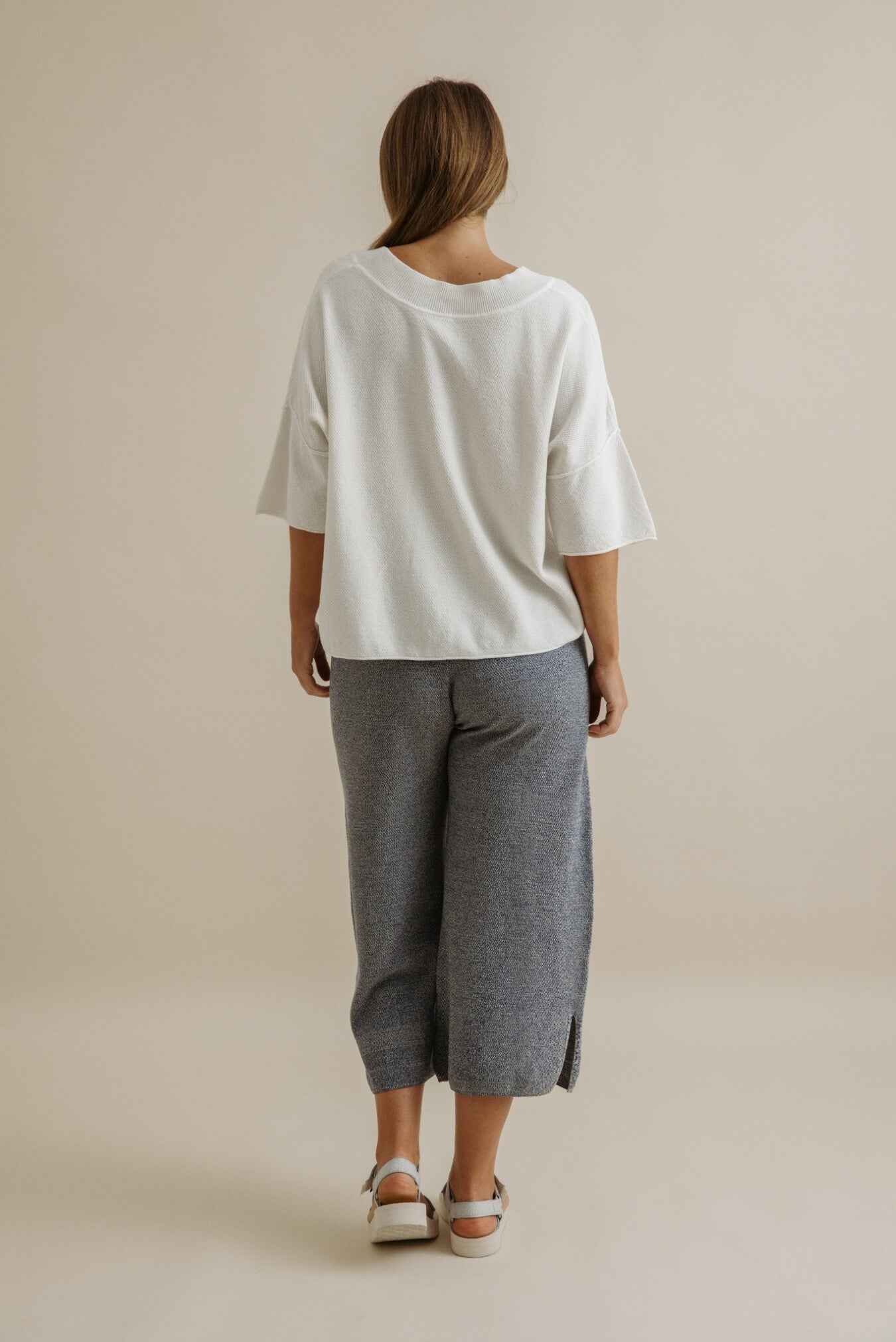 Retreat Cotton Pullover- Salt