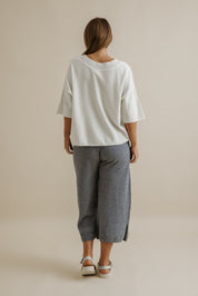 Retreat Cotton Pullover- Salt