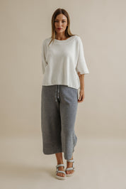 Retreat Cotton Pullover- Salt