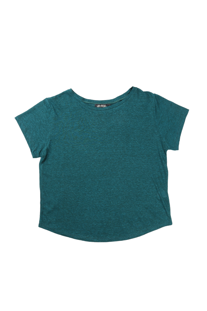 Ruby Linen T-Shirt- Teal
