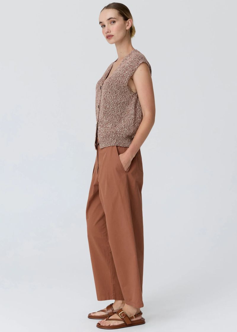 Rye Knit Vest- Toffee