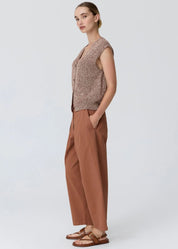 Alma Barrel Pant- Toffee
