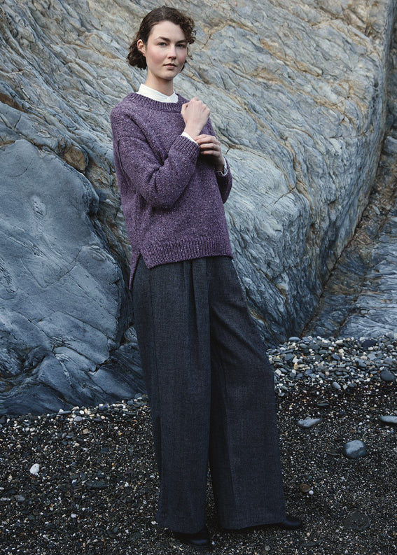 Fisherman Out of Ireland Slouchy Crew Neck Sweater 