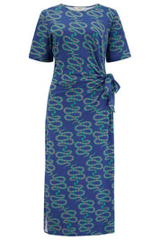 Sugarhill Brighton Emersyn Jersey Midi Dress in Star Snakes Print