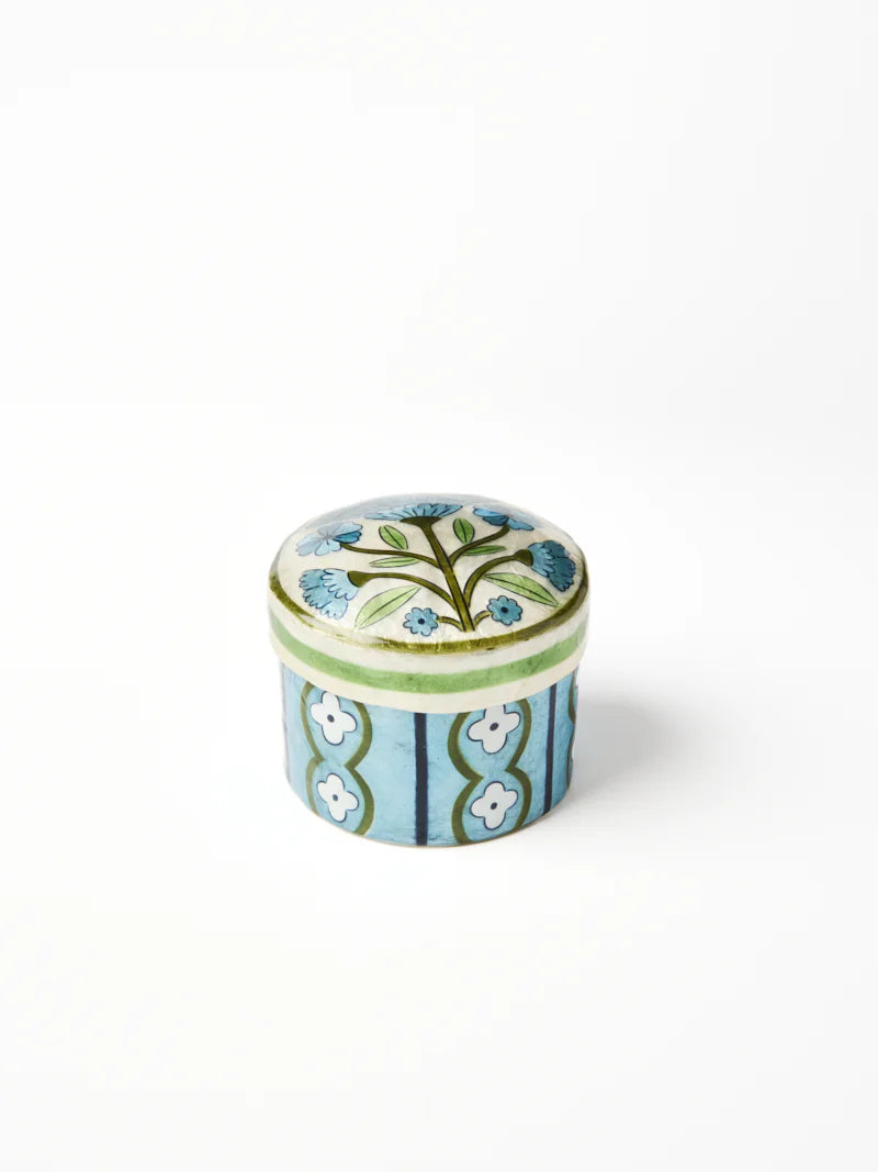 Jones & Co Samira Short Box- Blue Flower