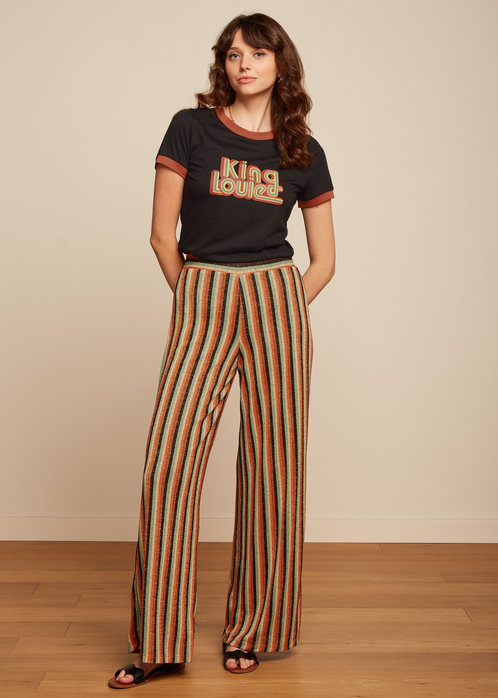 King Louie Sara Pants in Piso Stripe